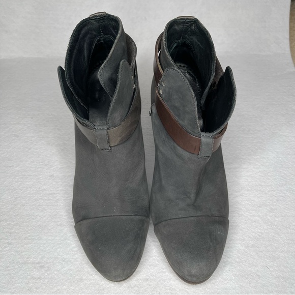 Rag & bone Nubuck Leather Harrow Ankle Boots - Picture 3 of 7